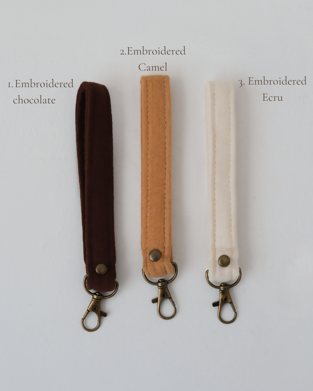 Handmade Wristlet Key Fob | Cotton & Embroidered Styles