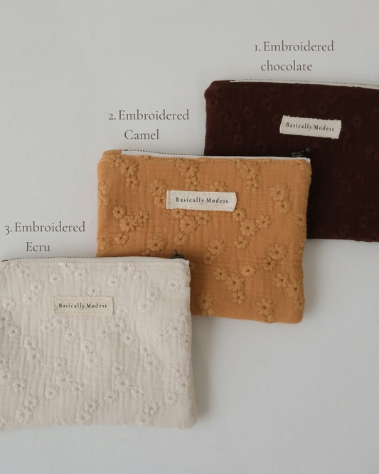 Handmade Everyday Pouch | Cotton, Canvas & Embroidered Styles