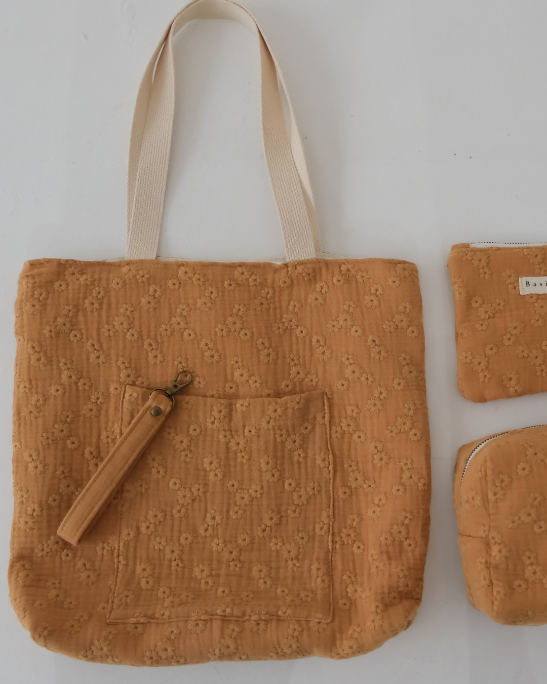 Handmade Cotton Tote Bag | Embroidered & Striped Styles